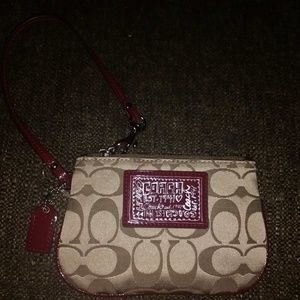 NWOT COACH Daisy Signature Sateen Wristlet